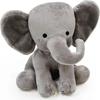 25cm Gray Pink Elephant Plush Toy Soft Kawaii Sleeping Pillow Doll Comfortable Soothe Animal Stuffed Plush ideal for Children Baby Toddler Gift Idea