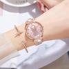 Orologio da polso al quarzo alla moda Douyin con fiocco, design di coniglio e quadrante digitale semplice