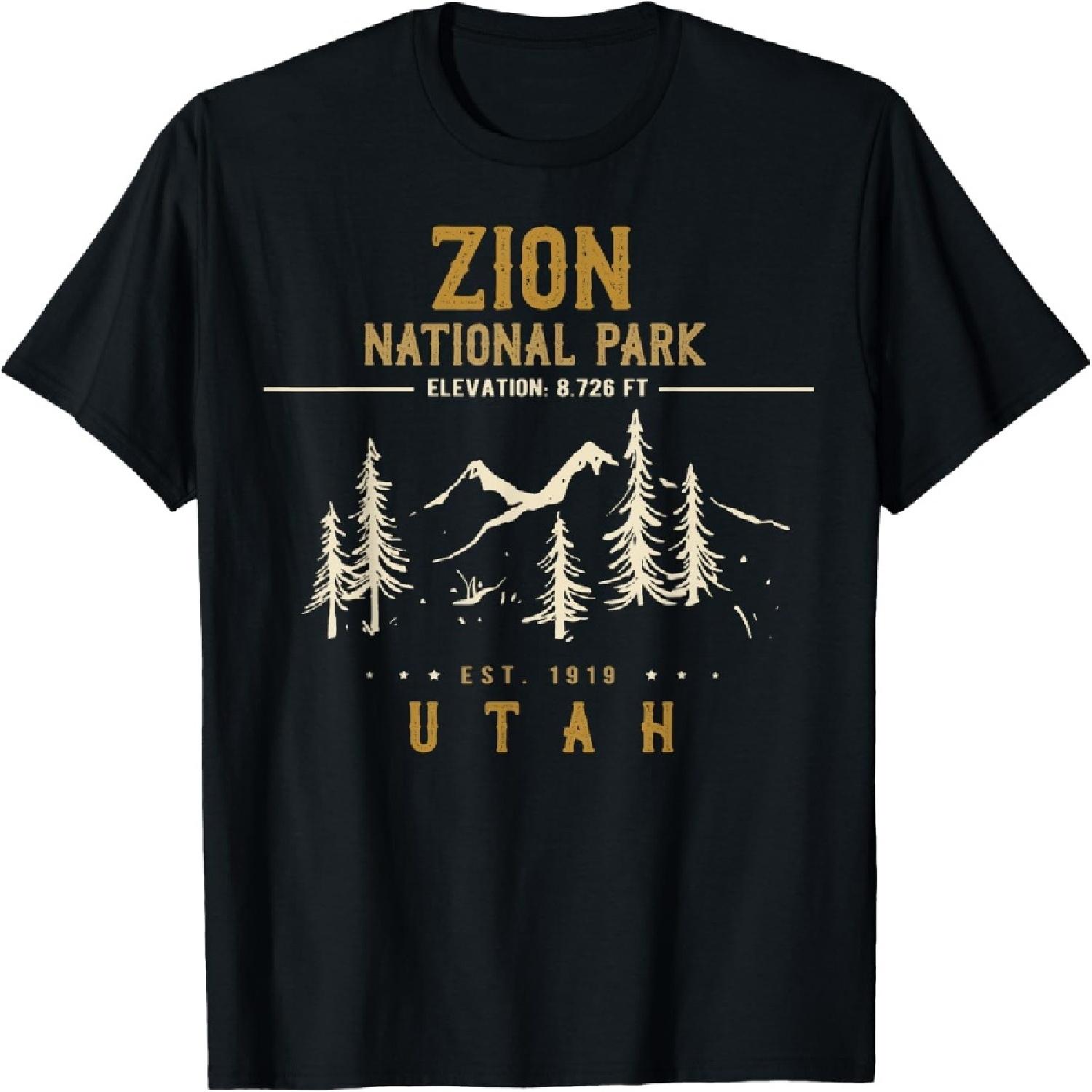 Zion National Park Shirt, US Nationalpark In Utah T-Shirt XXXXXL разноцветный