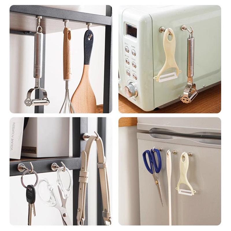 Strong Neodymium Magnet Hook - Punch-Free Refrigerator Fixer