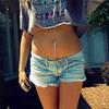7 Cristales de Corazón Largos Colgantes Anillos para el Ombligo Acero Quirúrgico Lindo Piercing para el Ombligo Nombril 14g Barra Curvada Joyería para Piercings Corporales