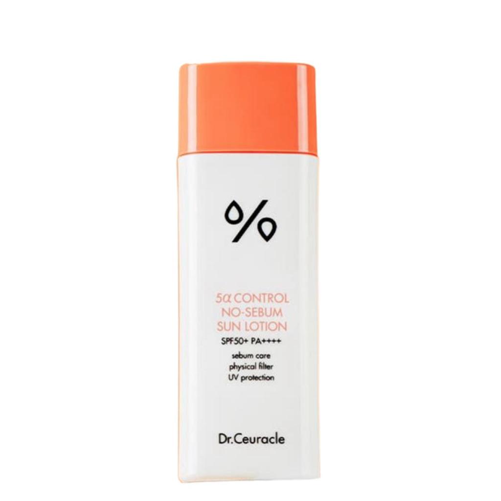 Dr.Ceuracle 5 Alpha Control No Sebum Sun Lotion SPF50+ PA++++ Sebum Control Tone Up 50ml