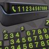 Accesorii auto Mini placă portabilă de număr de telefon cu comutator Număr de telefon Carte de vizită Placă de parcare temporară