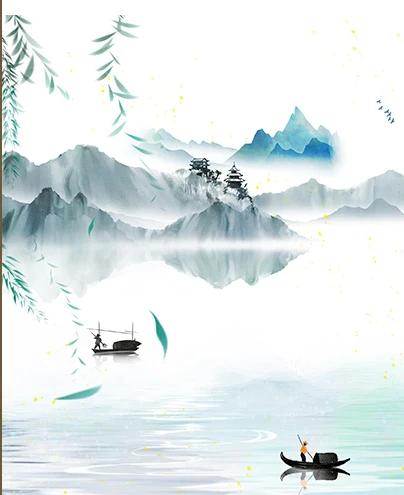 

Chinese Painting Window Film Privacy Sticker UV Blocking Heat Control Window Coverings Window Tint for Homedecor (as the picture,40x60cm)