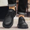 Men's Autumn Big-Toe Leather Shoes – Business Formal Casual Leather Low-Top Martin Style Breathable Comfortable Footwear