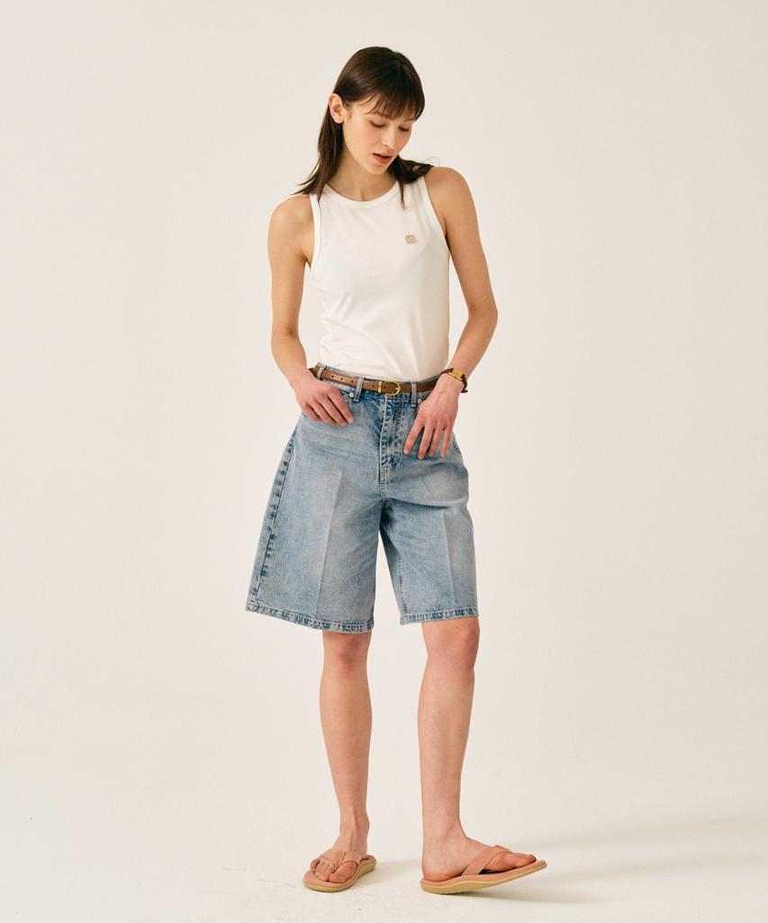 Seteo (W) Nerja Denim Bermuda Pants Union Light Blue