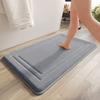 Bathroom Mat Super Absorbent Floor Mat Anti-slip Coral Velvet Soft Bath Mat Thick Sponge Shower Room Dirt-Resistant Door Mat
