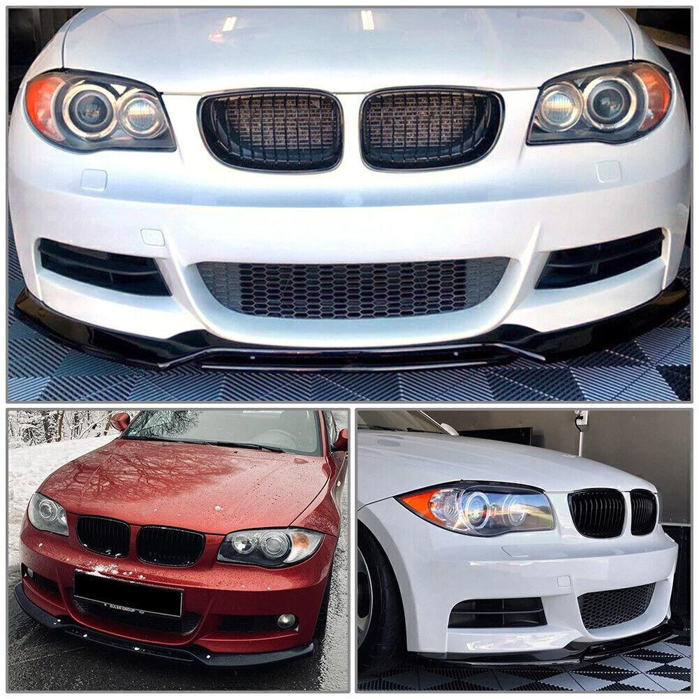 Car Front Bumper Splitter Lip For Bmw E82 E88 1 Series 118d 120i 120d 125i 135i 2008-2013 4Pcs Canard Spoiler Diffuser Body Kits