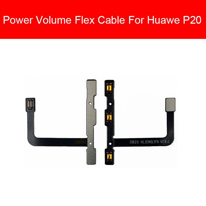 

Гибкий кабель громкости для Huawei P40 P30 Lite P20 P9 P10 P7 P8/Honor 8A 7C 7A, боковая клавиша, детали кнопок управления звуком Huawei P20