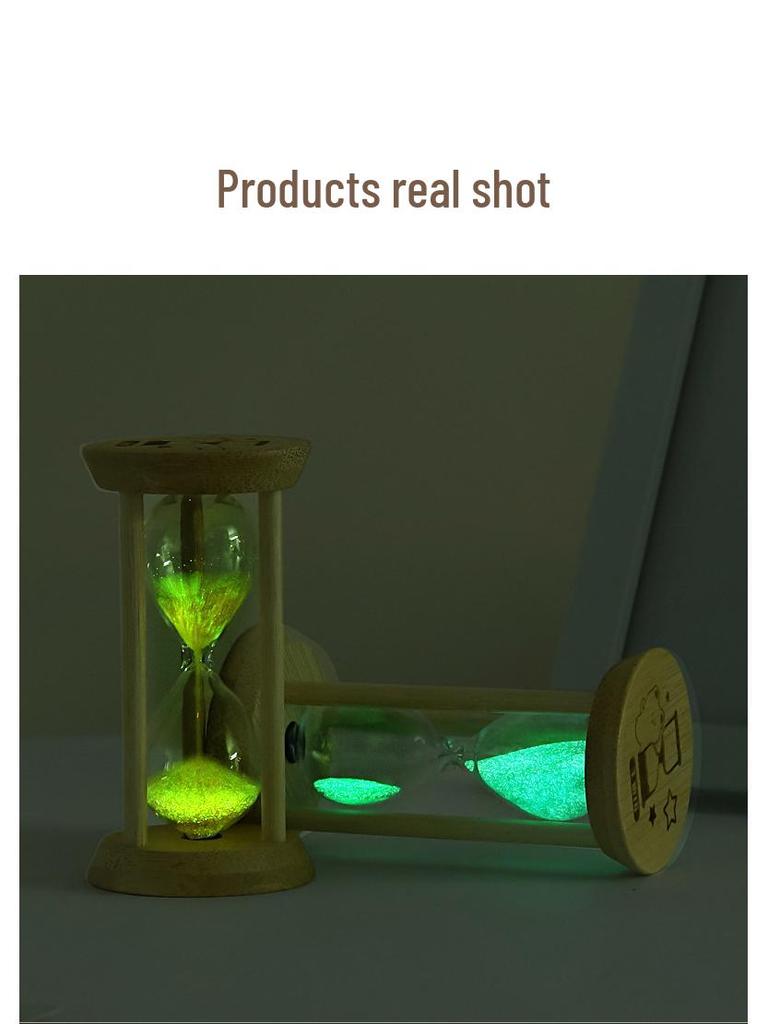 Bamboo & Wood Durable Hourglass Timer - Creative Design for High-End Decor