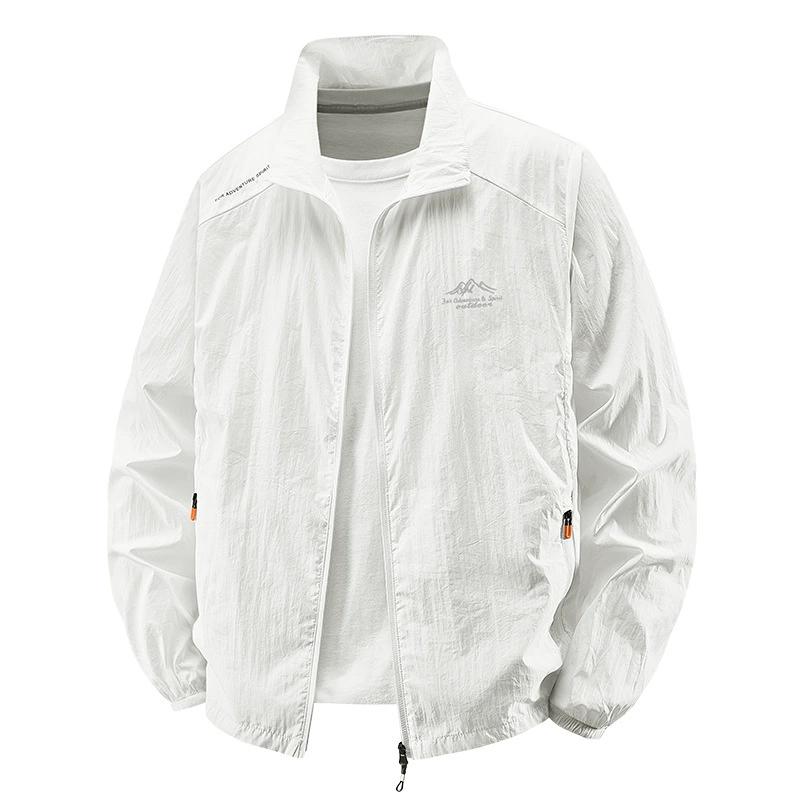 

Мужская летняя куртка Ice Silk Thin Breathable, устойчивая к ультрафиолетовому излучению, мужской солнцезащитный костюм для рыбалки на открытом воздухе XXXXL