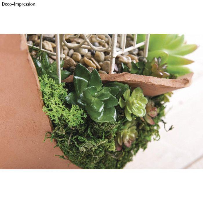 Plante artificielle - Rayher - Haworthia - Vert - Adulte - Mini jardin