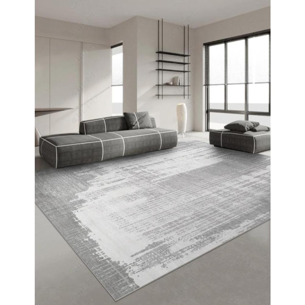 Japanese Style Carpets for Living Room Light Luxury Bedroom Decor Large Area Carpet Home Gray Anti-slip Mat Washable Lounge Rug