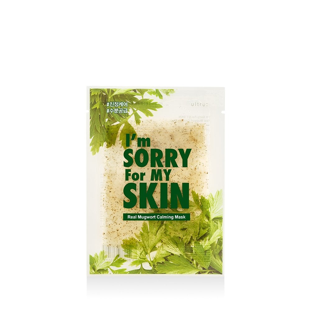ULTRU I'm Sorry for My Skin - 1 Piece of Real Mugwort Soothing Mask (calming)