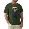 Teddy Bear With A Gun T Shirt Harajuku Short Sleeve T-shirt 100% Cotton Graphics Tshirt Tops