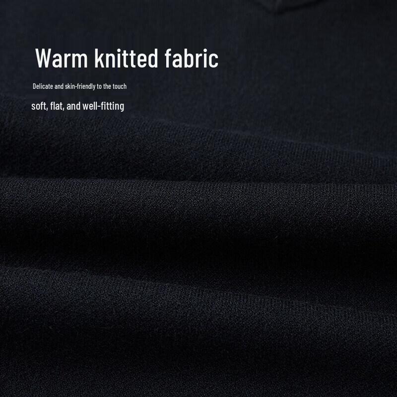 HLA Herren Faux Zweiteiliger Verdickter Strickpullover