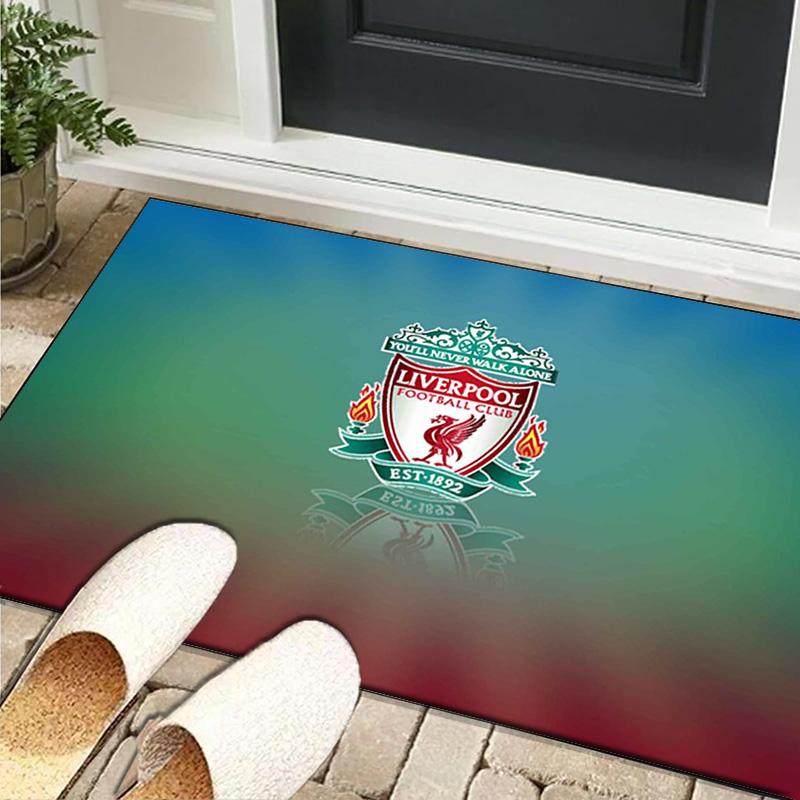 1PC rug Football Liverpool Crest Carpet, Chair Rug,Area Rug for Office Bedroom living rooms bedroom, Doormat decor Christmas fan gifts