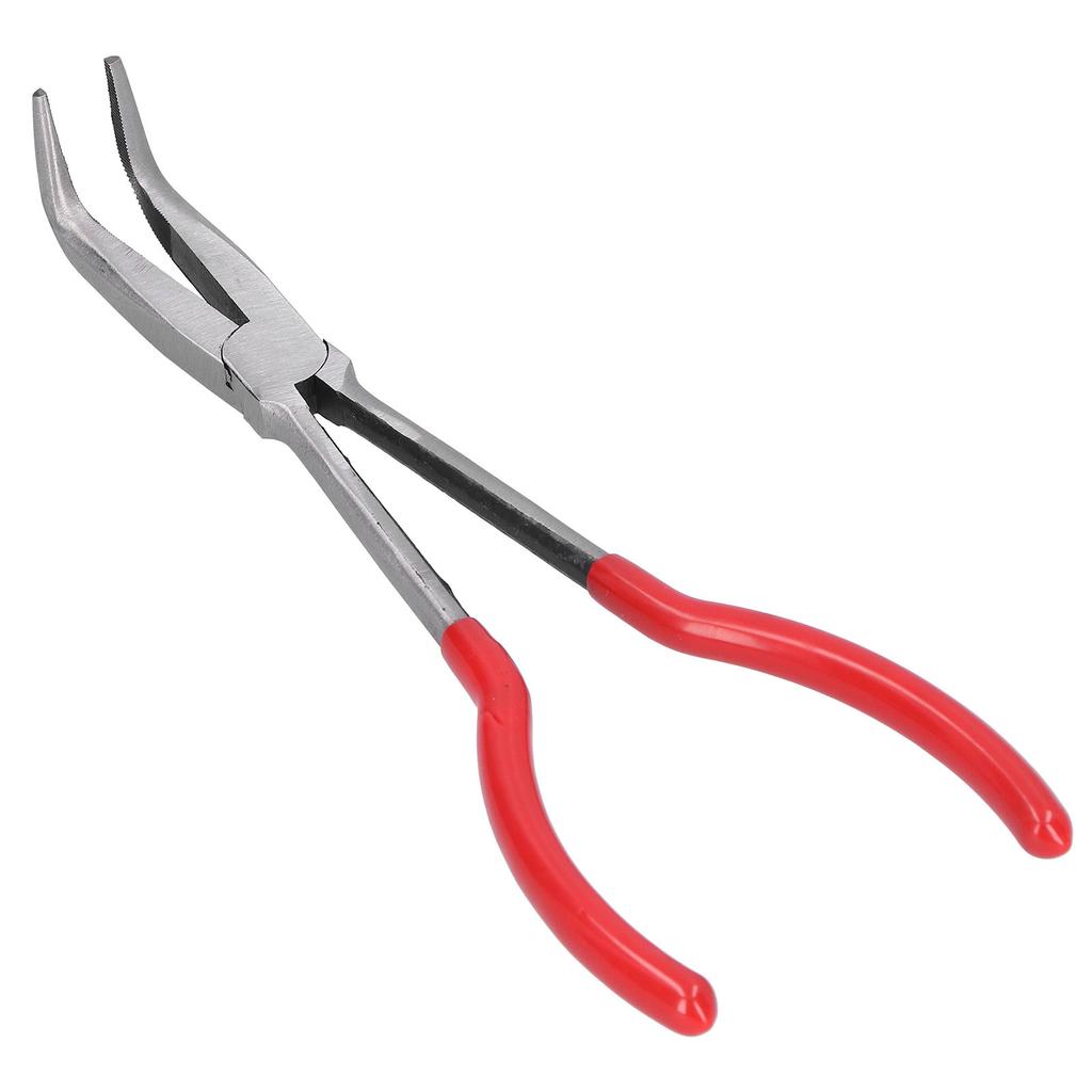 Furnace Pliers Long Nose Pliers MultiFunctional Jewelry Making Processing Tool(Curved Nose Pliers 90 Degrees )