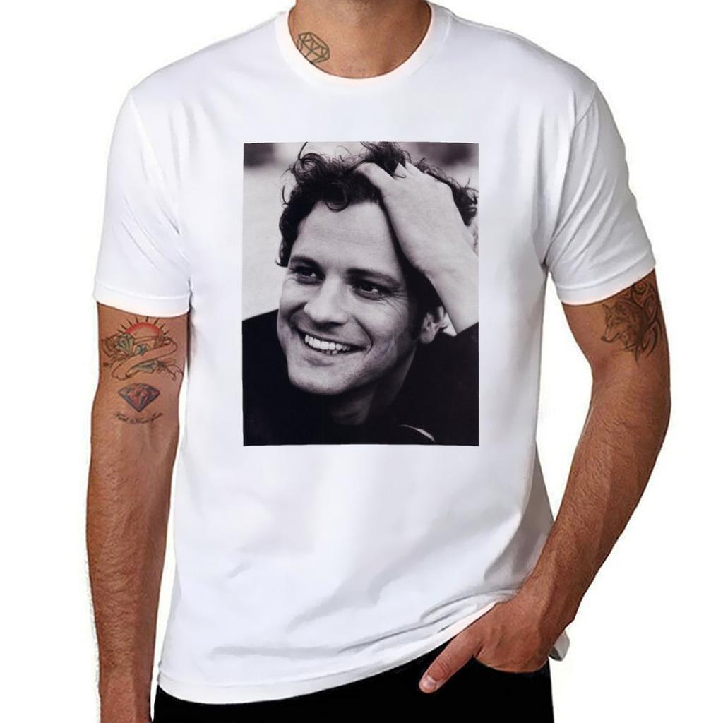 Colin Firth T-Shirt Essential T Shirt T Shirts for Man Pack White T Shirts for Man Cotton Funny T-Shirt