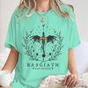 Bookish Dragon Basgiath War College Inspired Tshirt Vintage Fourth Wing Books Fan Unisex Unisex Bookishness Tee
