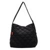Cotton Casual Square Tote Bag With Embroidery And Large Capacity For Daily Use