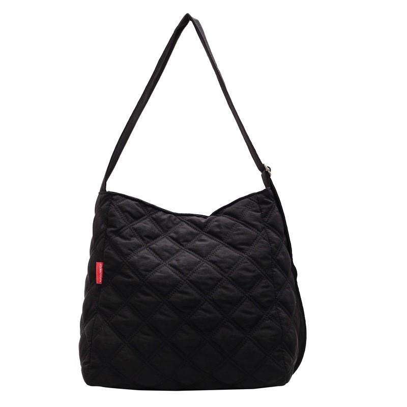 Cotton Casual Square Tote Bag With Embroidery And Large Capacity For Daily Use