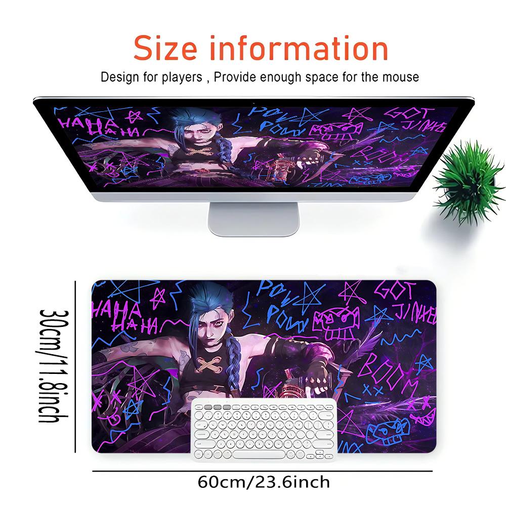Dark Fantasy Warrior Large Gaming Mouse Pad Nonslip Rubber Base Waterproof Desk Mat For Office Pc Laptop