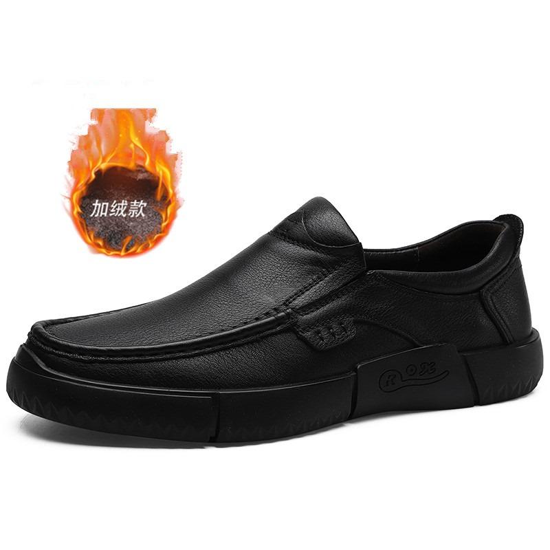 

Модные Удобные Мужские Лоферы из Натуральной Кожи на Мягкой Подошве, Слипоны, Универсальная Повседневная Деловая Обувь, Формальная Кожаная Деловая Обувь 44