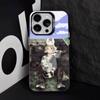 Custodia per Telefono Nyanko di Sensei Natsume per iPhone 17,16,15,14,13,12,11,Pro,Max,Plus,E,Air,Mini Copertura Nera in TPU