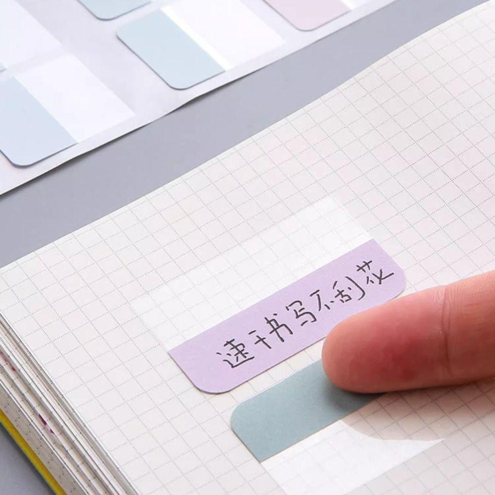 Writable Writable File Tabs Transparent Morandi Colors Index Stickers Sticky Index Tabs  Notebook