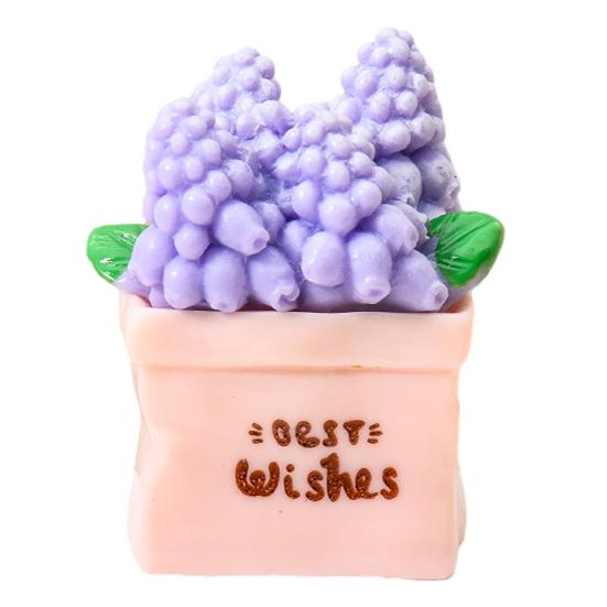 

Miniature Potted Flower Mini Resin Artificial Bonsai Dollhouse Accessory Tiny Fairy Garden Ornaments for DIY Crafts F