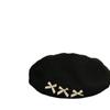Cute Octagonal Hat Thin Newsboy Cap Personality Painter Hat  Four Seasons