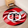 Stade Toulousain Printed Round Rug Carpet Chair Rug Area Rug Entryway Doormats,for Office Chair Living Room Bedroom Kitchen Room.