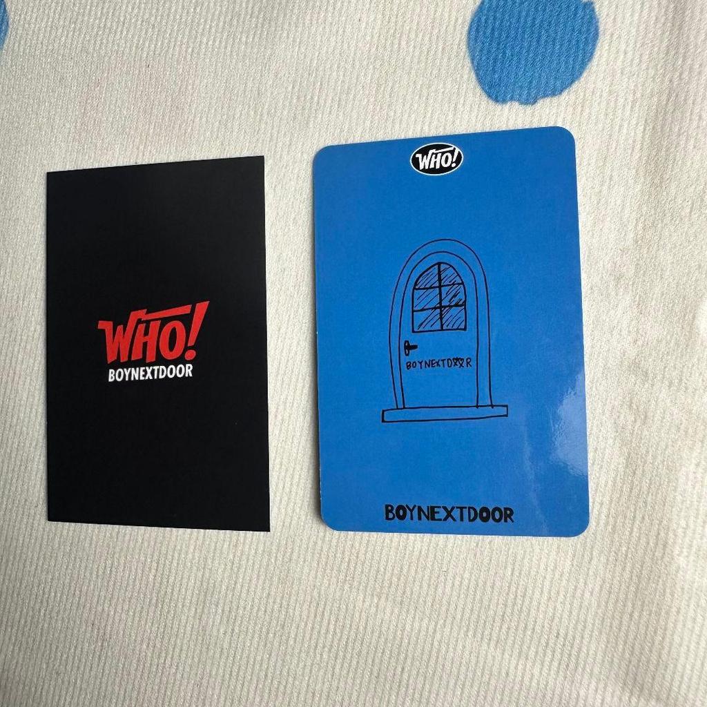 [USED] Taesan Pre-recorded BOYNEXTDOOR WHO Bonekdo Trading Cards (2 Pieces)