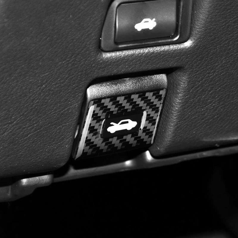 Carbon Fiber Car Accessories Front Hood Switch Decorative Panel Modified Interior Trim Cover Sticker For Lexus GS 350 2012-