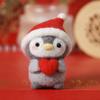 Felt Toy Penguin Wool Needle Felt Kit Unfinished Felt Kit Beginner Material Kit Penguin Cartoon Toy