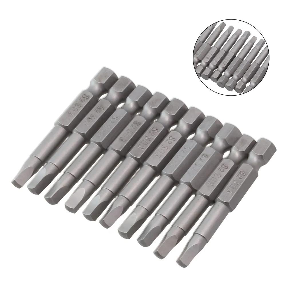Square Head Screwdriver Bit Hand Tools SQ1 SQ1 SQ1 Screwdriver Strong Magnetic (1/1Inch) 6.11mm Alloy Steel Drill