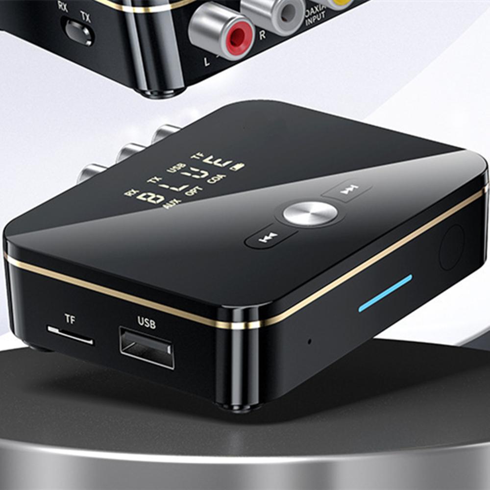 3-in-1 USB Bluetooth 5.0 Transmitter Receiver Wireless NFC Stereo Audio Adapter