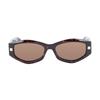 Givenchy Diseño de Logo Acetato Forma Irregular Gafas de Sol Gafas de Sol para Hombre Marrón GV40062I-01A-52J