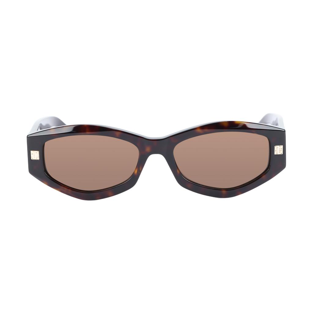Givenchy Diseño de Logo Acetato Forma Irregular Gafas de Sol Gafas de Sol para Hombre Marrón GV40062I-01A-52J