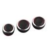 3Pcs/set Aluminum Alloy Car Air Conditioning AC Knob Heater Control Switch Button Knobs for Vw Polo 2014 2015 2016 Accessories