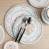 1Pc British Style Flower Printed Round Cotton Woven Insulation Pad Table Plate Mat Dinner Placemat Dish Cup Coaster