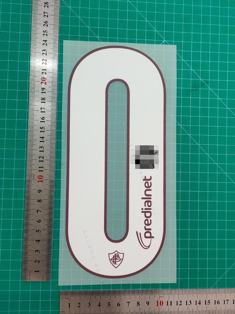 Fluminense Home Match Collection Adult Jersey Heat Transfer Number/Letter Sticker Set