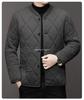 Men's Winter Cotton Jacket and Pants Set with Plus Velvet Lambswool - Warm Thickened Grandpa Style