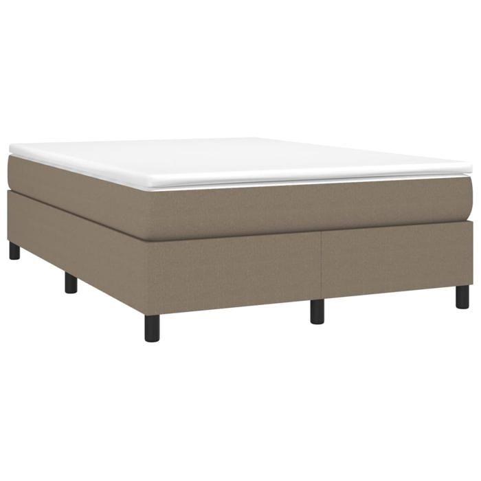 Cadre de lit avec matelas - Maison Exclusive - 140x200 cm - Tissu durable - 2 places