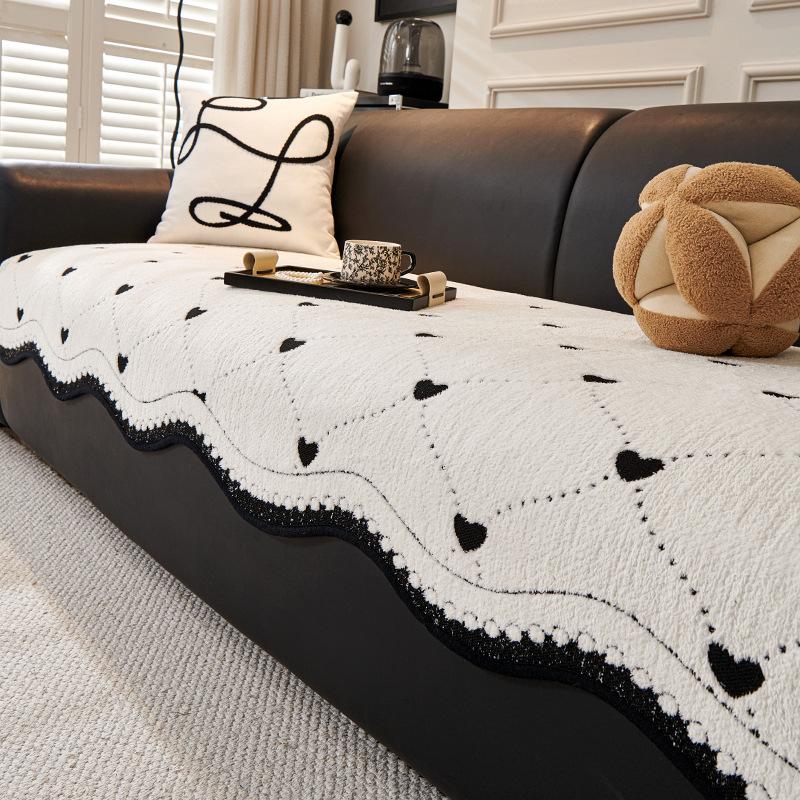 Французская осенне-зимняя неправильной формы плюшевая подушка для дивана специальная машинная стирка кожаная подушка для сиденья передовая на ощупь ткань-чехол 9070cm 2498₽