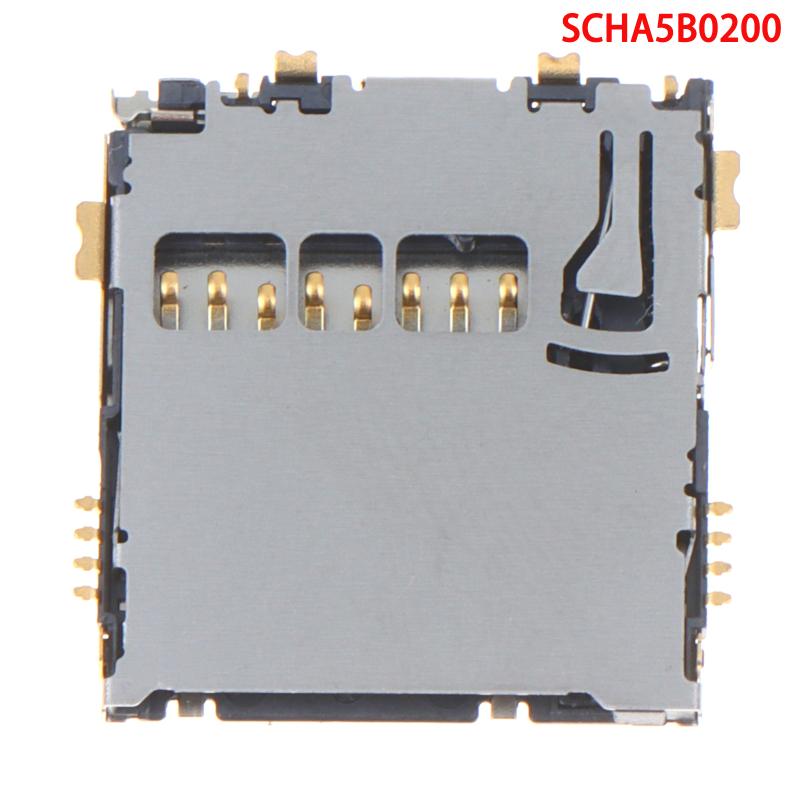 Micro SIM Card Reader Connector SCHA5B0200 Heat Resistant Part for Smartphone Motherboard Repair Use