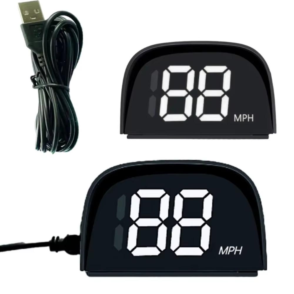 Plug&Play GPS Digital Speedometer HUD Vehicle Speed Meter  Fit All Car