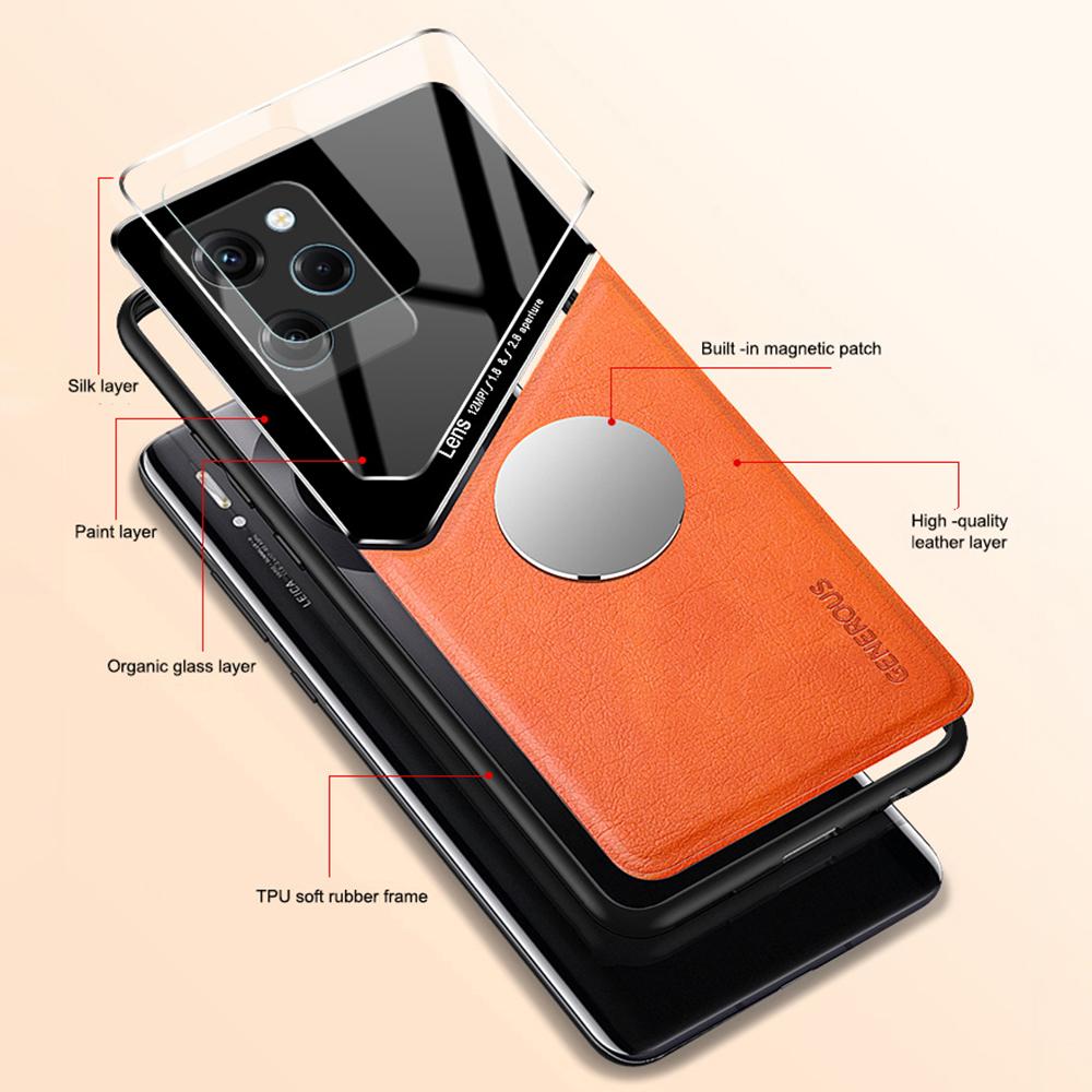 For Xiaomi Poco X5 Pro 5G/Note 12 Pro Speed 5G Shockproof Case TPU+PC+PU Leather Phone Cover