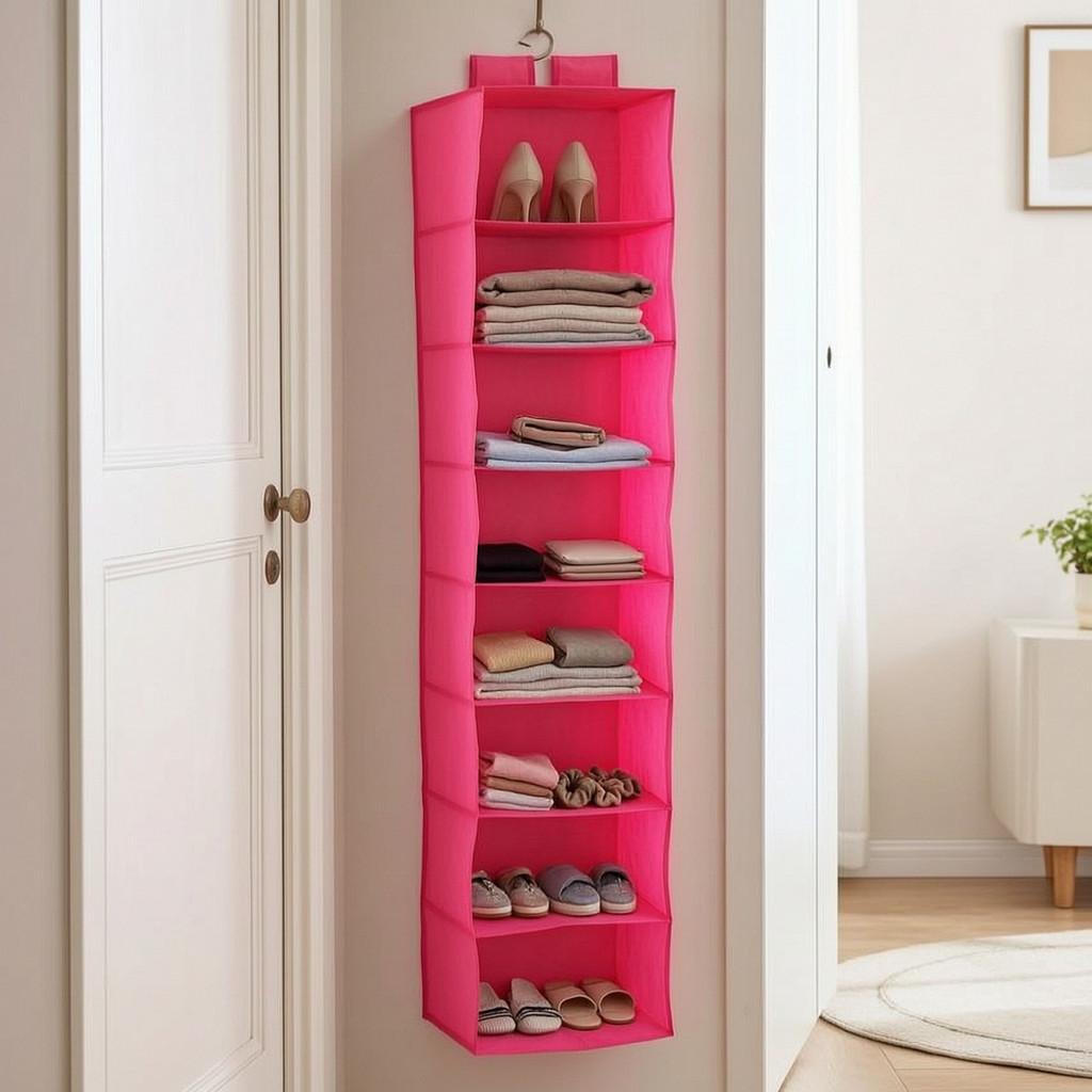 Multipurpose Nonwoven Hanging Shelf For Shoes Clothes And Accessories